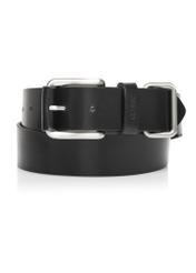 Czarny skórzany pasek męski PASMS-0241-99(Z25)