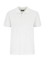 Biała koszulka polo męska POLMT-0045A-12(W24)-03
