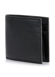 Niezapinany czarny skórzany portfel męski z RFID PORMS-006RFID-99(W24)-03