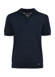 Granatowa bawełniana koszulka polo POLMT-0075-69(W25)-04