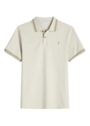 Koszulka polo w kolorze jasnego beżu POLMT-0090-1A(W26)