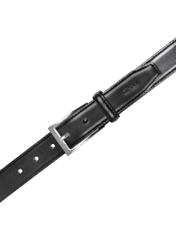 Czarny skórzany pasek męski PASMS-0244-99(Z25)