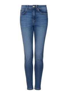 Granatowe spodnie jeansowe damskie JEADT-0010-69(Z24)