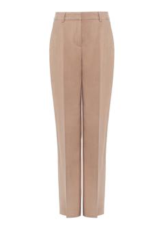 Beżowe eleganckie spodnie damskie SPODT-0106A-1D(W26)