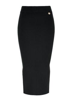Czarna spódnica damska midi SPCDT-0094-99(Z25)