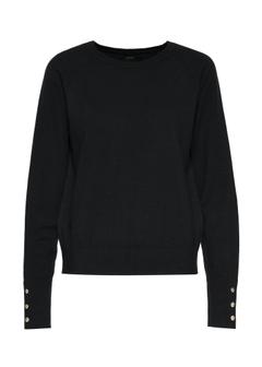 Czarny sweter damski SWEDT-0211-99(Z25)