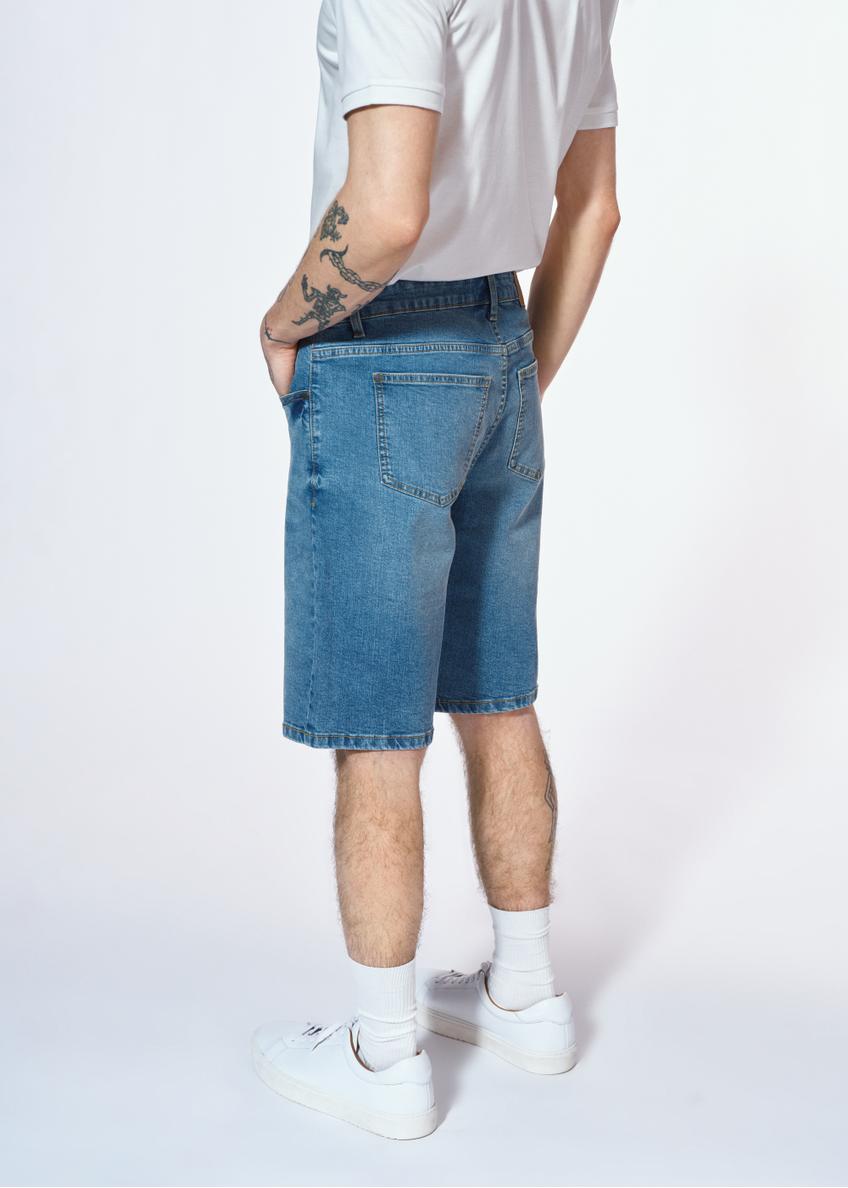 Niebieskie jeansowe szorty męskie SZOMT-0032-61(W25)