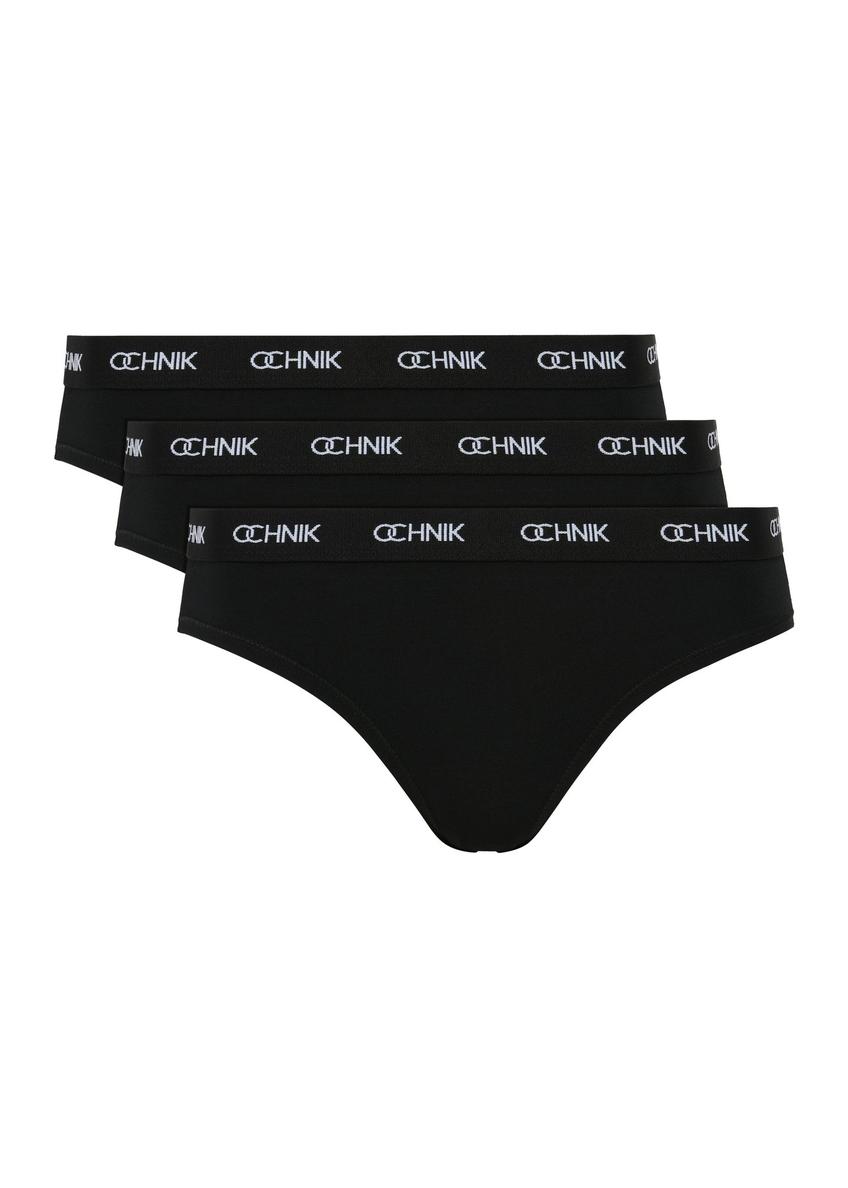 Trójpak czarnych slipów damskich ZESDS-0001-99(Z24)-01