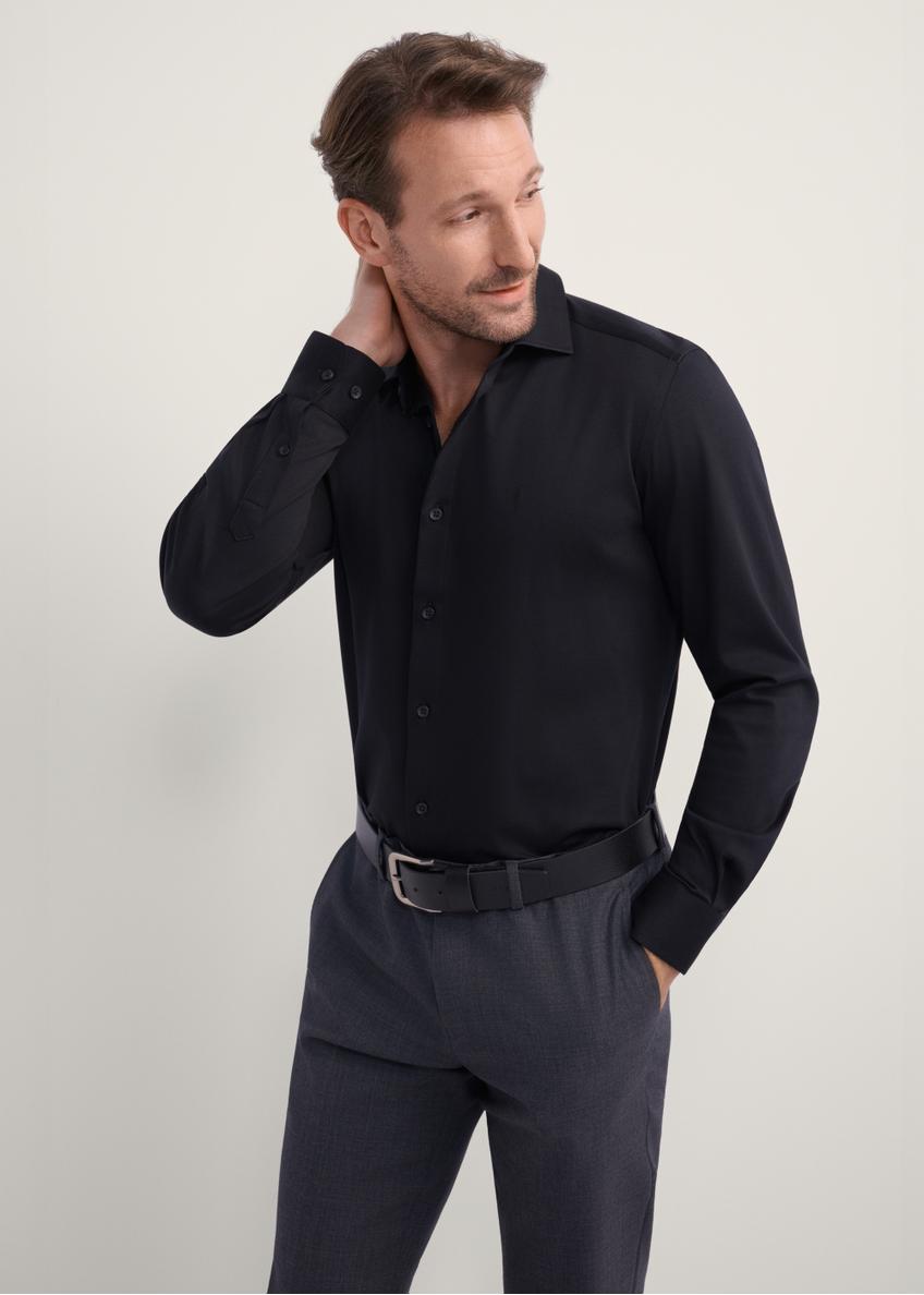 Czarna elegancka koszula męska KOSMT-0339-99(Z25)