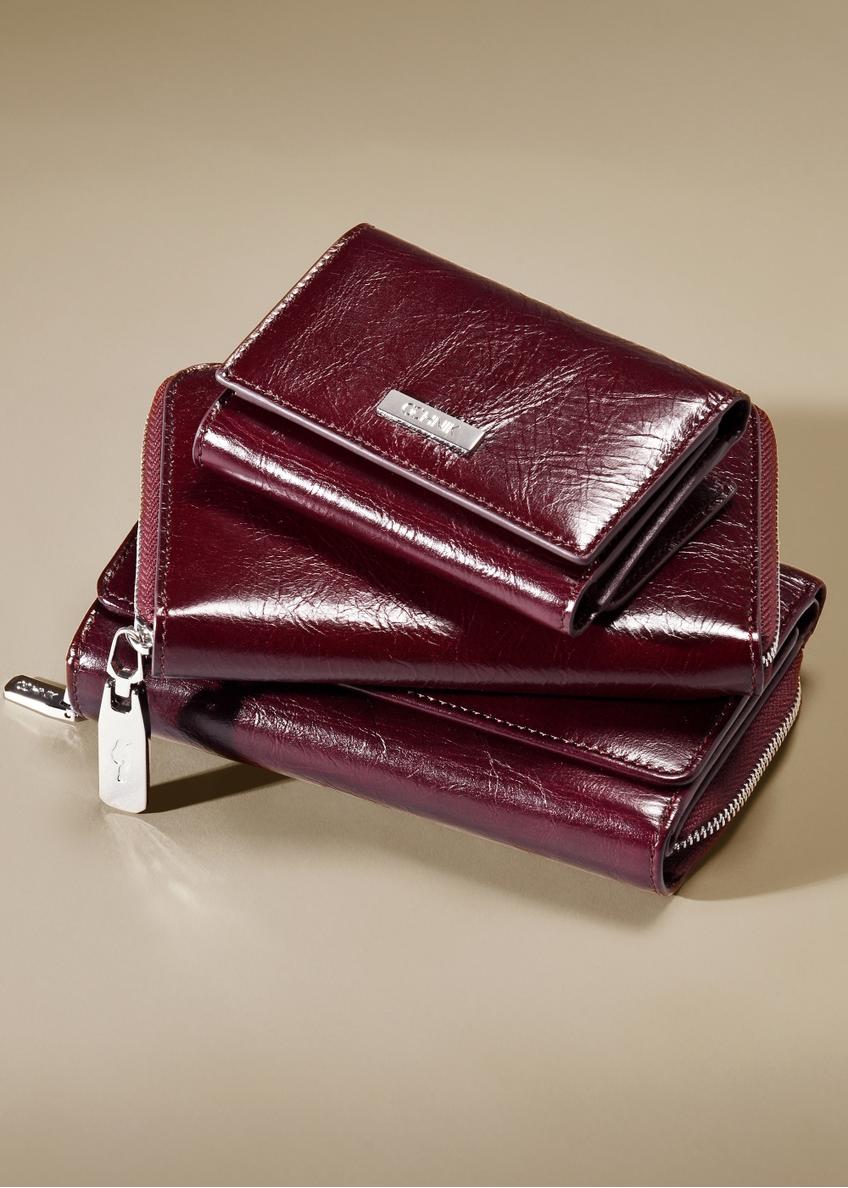 Mały bordowy portfel damski PORES-0967-49(Z25)