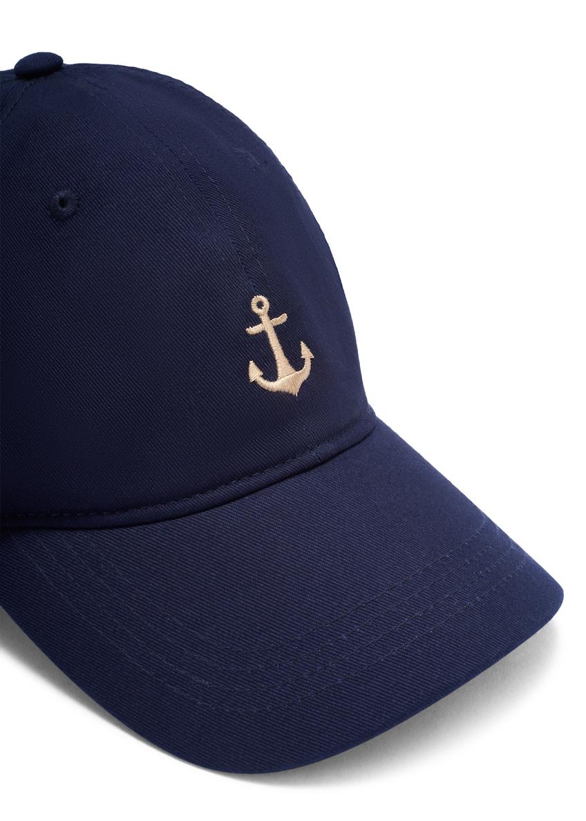 Granatowa czapka z daszkiem unisex CZALT-0018-7D(W26)