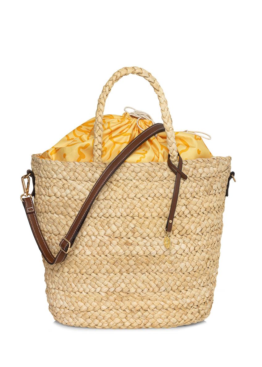 Słomkowa torebka damska shopper TOREC-0939A-25(W25)-08