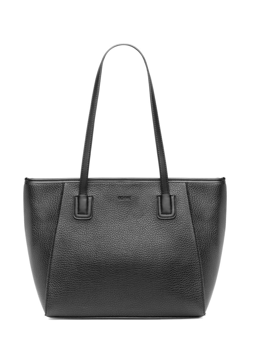 Czarna shopperka damska TOREC-1162-99(W26)