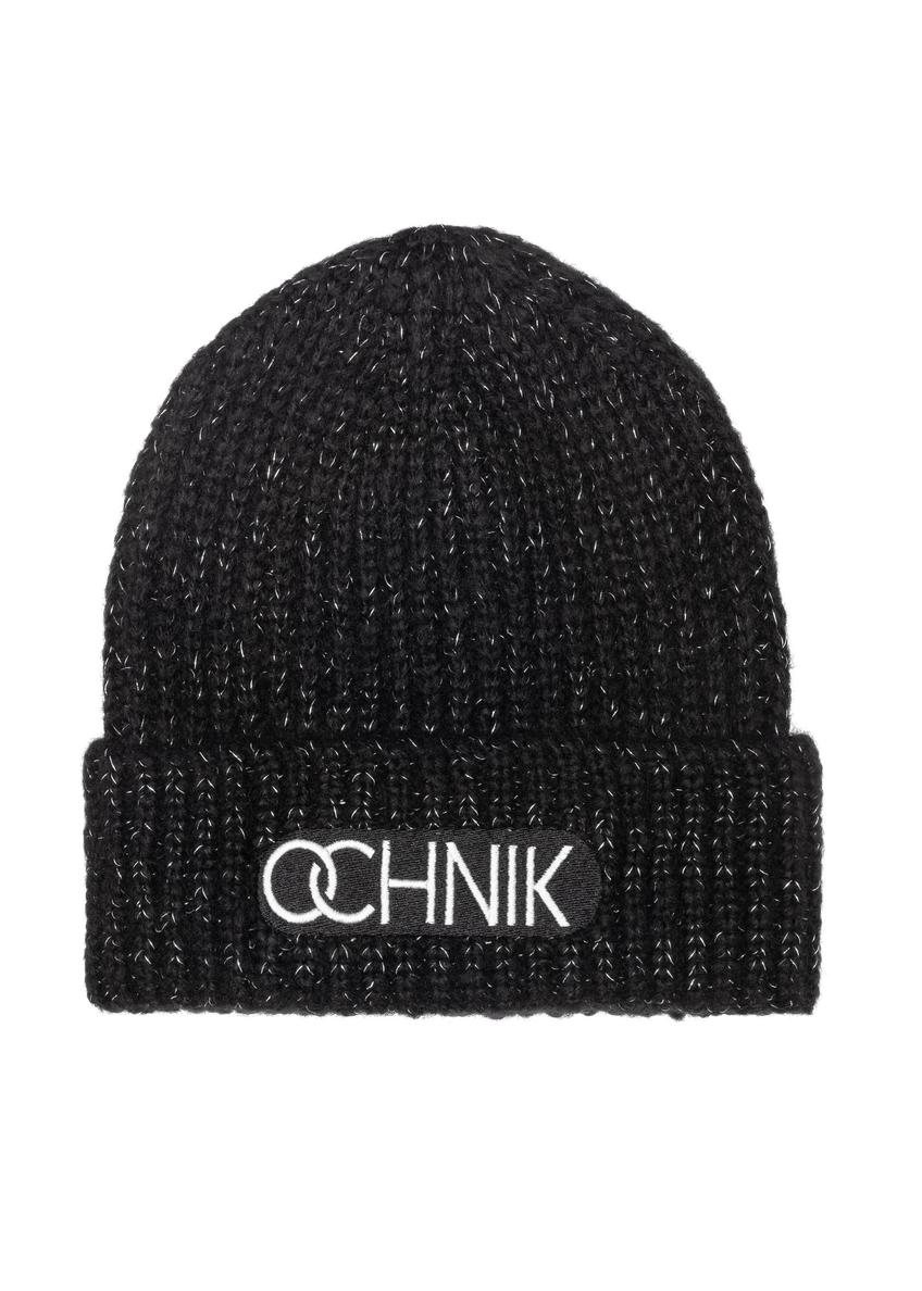 Czarna czapka damska z logo OCHNIK CZADT-0075A-99(Z25)