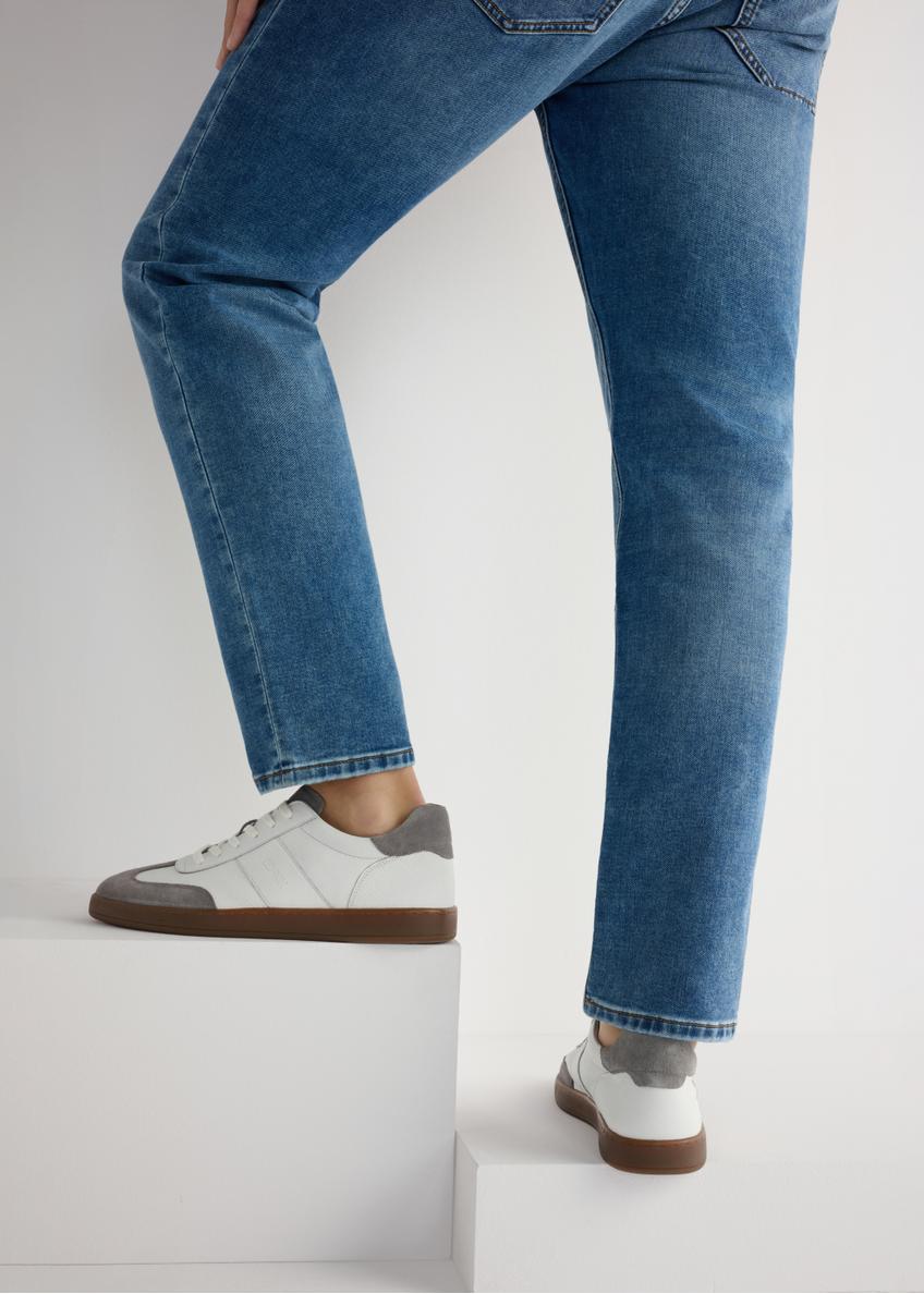 Skórzane męskie buty sportowe BUTYM-0487-0B(W26)