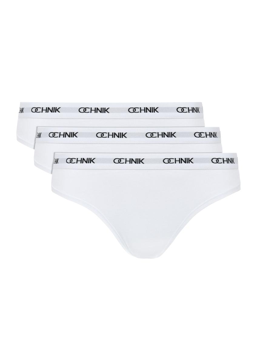 Trójpak białych slipów damskich ZESDS-0002-11(Z24)-01