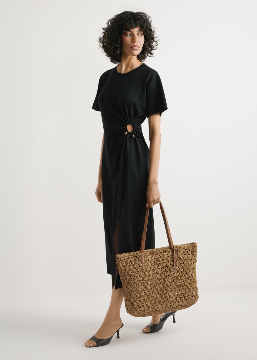 Słomkowa torebka shopper TOREC-1218-1E(W26)