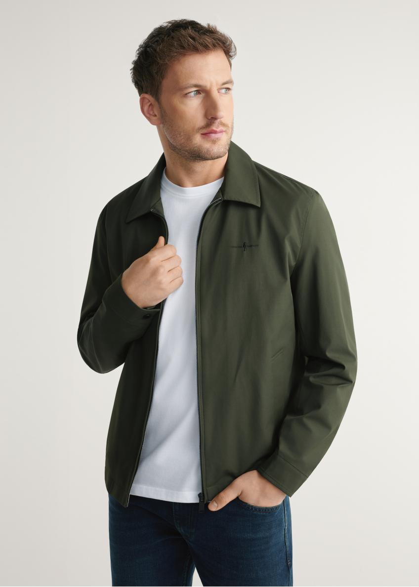 Przejściowa kurtka męska w kolorze khaki KURMT-0415-8D(W26)