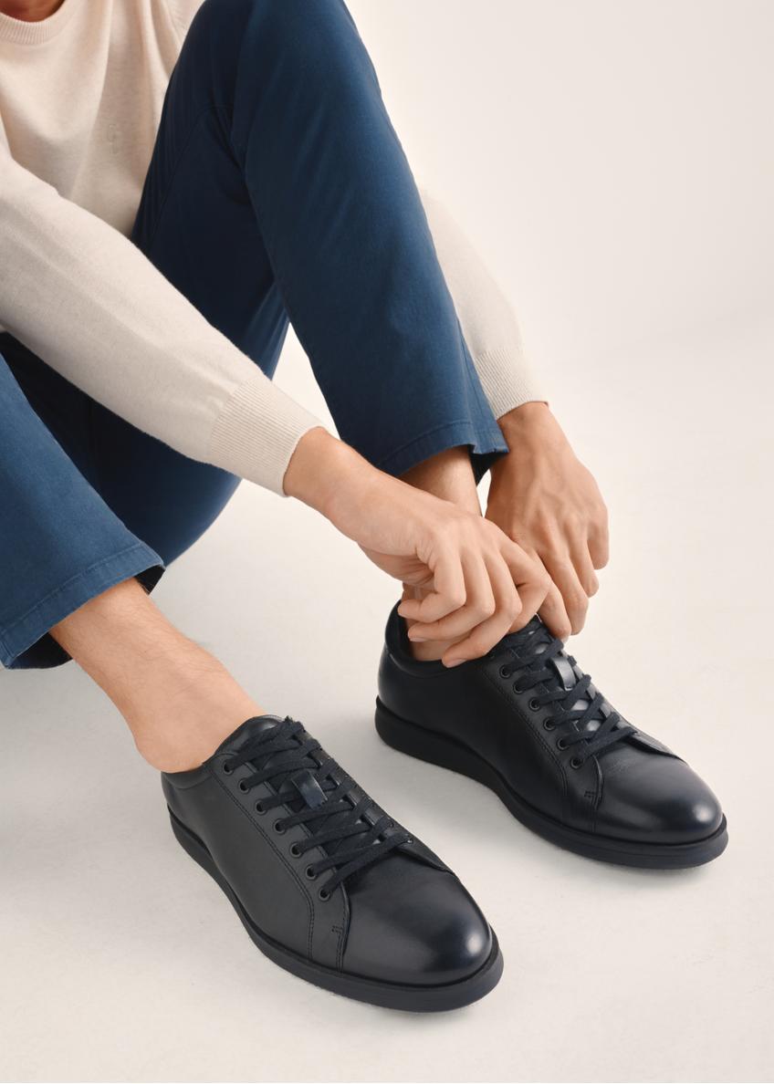 Czarne skórzane buty męskie BUTYM-0513-99(Z25)