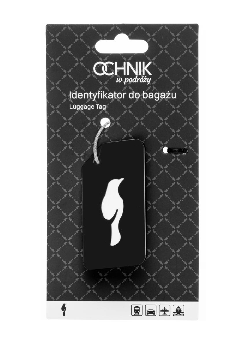 Czarny identyfikator do bagażu AW-012-0003-99(W26)