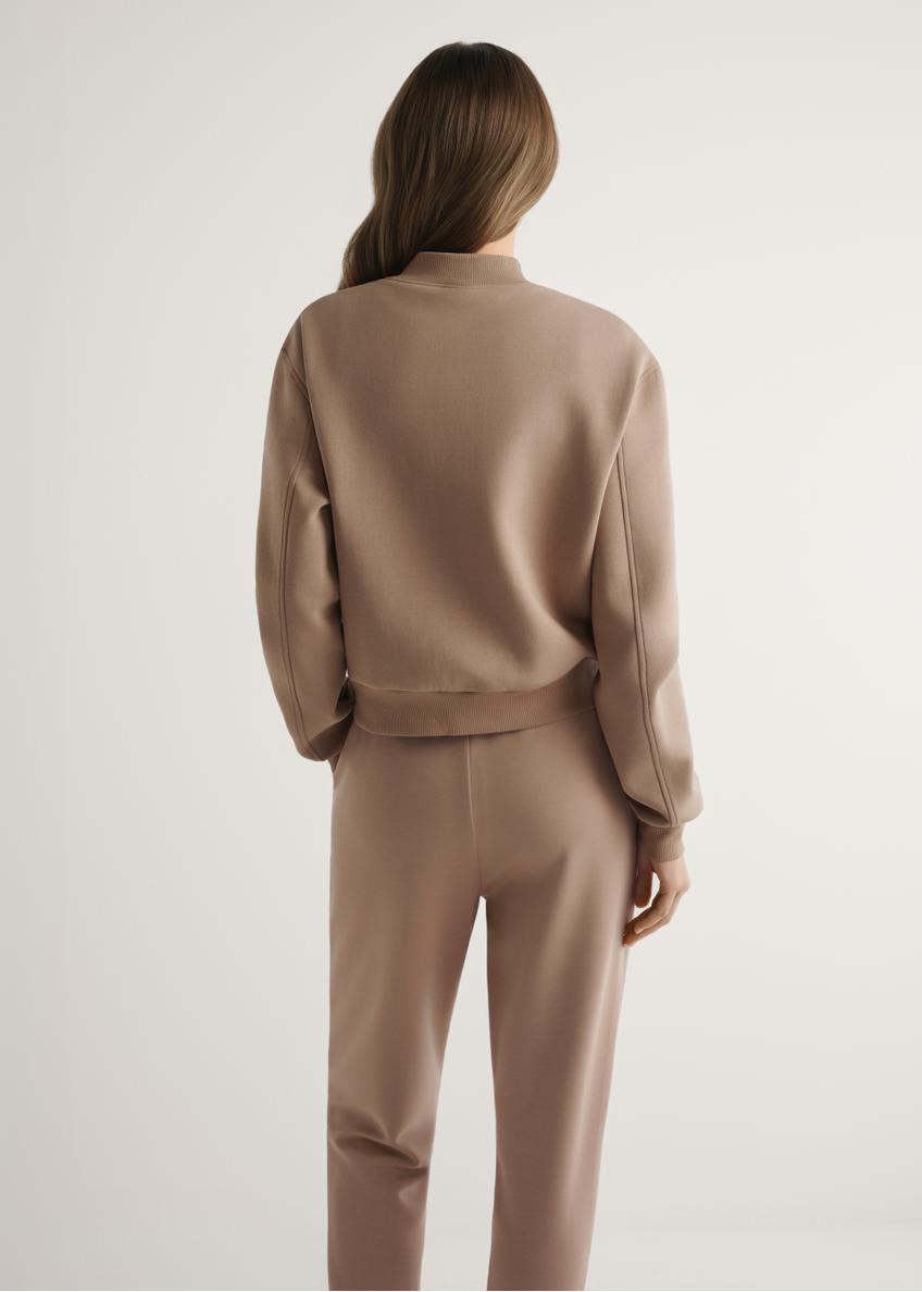 Bluza damska w kolorze camelu BLZDT-0121-1D(W26)