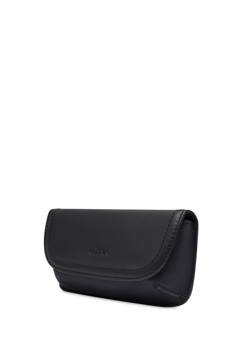 Skórzane etui w kolorze czarnym PORMS-0698-99(W26)
