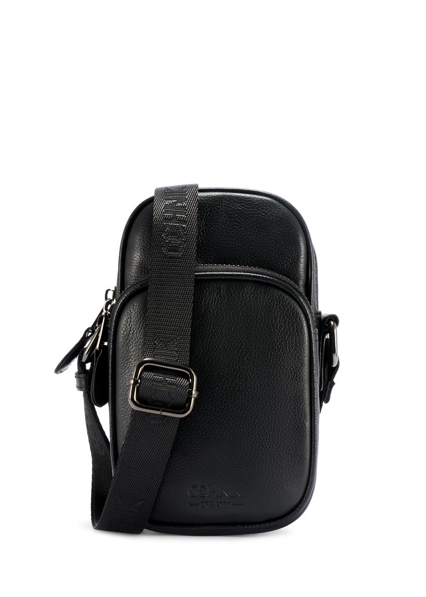 Czarna mała skórzana torba męska TORMS-0409R-9I(W26)