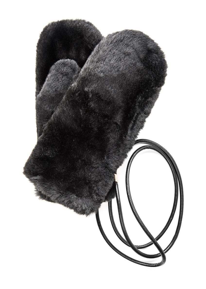 Czarne rękawiczki damskie REKDF-0033-99(Z25)
